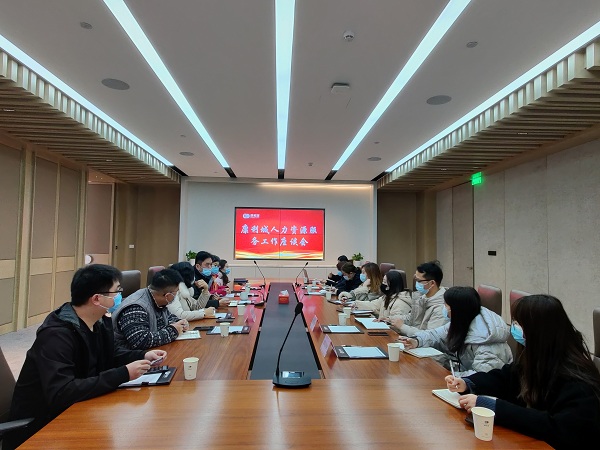 南灣街道辦人力資源服務中心調研康利城企業用工情況